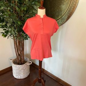Ladies Mondi cap sleeve tee in orange - Size 38 (6/8)